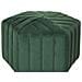 Pouf In Velluto Verde Scuro Murietta - Foto miniatura 10
