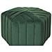 Pouf In Velluto Verde Scuro Murietta - Foto miniatura 7