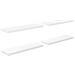 Scaffali A Parete 4 Pz Bianco Lucido 80x23,5x3,8 Cm In Mdf - Foto miniatura 2