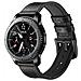 Bracciale Samsung Gear S3 Classic, Frontier, Galaxy Watch 22 Mm In Pelle Nera - Foto miniatura 9