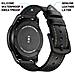 Bracciale Samsung Gear S3 Classic, Frontier, Galaxy Watch 22 Mm In Pelle Nera - Foto miniatura 10