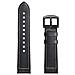 Bracciale Samsung Gear S3 Classic, Frontier, Galaxy Watch 22 Mm In Pelle Nera - Foto miniatura 3