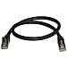 Cavo di Rete Ethernet Cat6a - Cavo Schermato STP da 50cm - Cavo RJ45 Antigroviglio - Nero - Foto miniatura 2