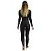 Skin Lady Monopiece Wetsuit Black / pink 1mm S - Foto miniatura 3