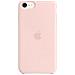 Custodia in Silicone per iPhone SE Colore Rosa Creta - Foto miniatura 3