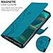 Custodia Compatibile Con Sony Xperia 5 Iii In Blu Fiore - Coperchio Protettivo In Design Floreale Con Chiusura Magnetica, Funzione Stand E Slot Per Carte - Foto miniatura 5