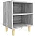 Comodini Gambe In Legno Massello 2 Pz Grigio Sonoma 40x30x50 Cm - Foto miniatura 6