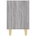 Comodini Gambe In Legno Massello 2 Pz Grigio Sonoma 40x30x50 Cm - Foto miniatura 8