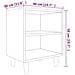 Comodini Gambe In Legno Massello 2 Pz Grigio Sonoma 40x30x50 Cm - Foto miniatura 9