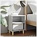 Comodini Gambe In Legno Massello 2 Pz Grigio Sonoma 40x30x50 Cm - Foto miniatura 1