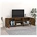 Mobile Porta Tv Rovere Fumo 150x30x50 Cm In Legno Multistrato - Foto miniatura 3