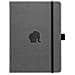 Dingbats* Wildlife Taccuino A5 - Grey Elephant Quadretti - Diario A Carta D'avorio 100g / m² - Quaderno Di Schizzi A Copertura Rigida, Chiusura Elastica E Segnalibri - Foto miniatura 1
