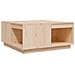 Tavolino Da Salotto 80x81x36,5 Cm In Legno Massello Di Pino - Foto miniatura 2