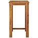 Tavolo Da Bar Da Giardino 60x60x105 Cm Legno Massello Di Acacia - Foto miniatura 3