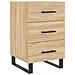 Comodino Rovere Sonoma 40x40x66 Cm In Legno Multistrato - Foto miniatura 2
