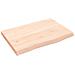 Ripiano a Parete 60x40x (2-4) cm Massello Rovere Non Trattato - Foto miniatura 1