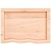 Ripiano a Parete 60x40x (2-4) cm Massello Rovere Non Trattato - Foto miniatura 3