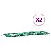 Cuscini Panca Giardino 2 Pz A Foglie 180x50x7cm Tessuto Oxford - Foto miniatura 2
