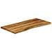 Piano Tavolo 120x60x2,5 Cm Bordi Vivi In Legno Massello Mango - Foto miniatura 2