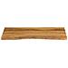 Piano Tavolo 120x60x2,5 Cm Bordi Vivi In Legno Massello Mango - Foto miniatura 3