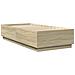 Giroletto Luci Led Rovere Sonoma 100x200cm In Legno Multistrato - Foto miniatura 3