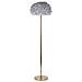 Lampada Da Terra Feathers Slim Grigia Cm Ø 43x170 - Foto miniatura 1