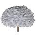 Lampada Da Terra Feathers Slim Grigia Cm Ø 43x170 - Foto miniatura 2