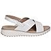 White Naplak Casual Open Sandals Sandali Pelle Scarpe Donna Bianco Eu 37, 9-28703-42-122 - Foto miniatura 2