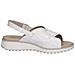 White Naplak Casual Open Sandals Sandali Pelle Scarpe Donna Bianco Eu 37, 9-28703-42-122 - Foto miniatura 3