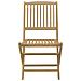 Sedie Giardino Pieghevoli 6 pz 54,5x58x90 cm Massello Acacia - Foto miniatura 7