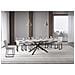 Tavolo allungabile 90x160/420 cm Plaker bianco frassino gambe antracite - Foto miniatura 3