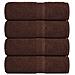 Asciugamani Ospiti 4 Pz Marrone 30x50 Cm 360 G/m 100% Cotone - Foto miniatura 1