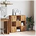 Libreria Rovere Artigianale 90x28x90 Cm In Legno Multistrato - Foto miniatura 3