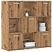 Libreria Rovere Artigianale 90x28x90 Cm In Legno Multistrato - Foto miniatura 1