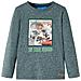 Maglietta Bambino Maniche Lunghe Verde Scuro Mélange 104 - Foto miniatura 1