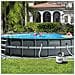 Piscina Fuori Terra - In Giro - 732x732x132 Cm - Grigio - Include Accessori Coordinati Cb58 - Foto miniatura 4