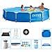 Piscina Fuori Terra - In Giro - 366x76 Cm - Blu - Include Accessori Coordinati A1764 - Foto miniatura 1