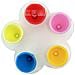 Alimentatore D'acqua Per Api A Forma Di Fiore In Silicone - Set Da 5, Colori Misti Multicolor - Foto miniatura 1