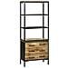 Highboard  70x35x180 cm Legno Mango Grezzo Solido, Sideboard  70x35x70 cm Legno Mango Grezzo Solido, Libreria  70x35x110 cm Legno Mango Grezzo Solido - Foto miniatura 2