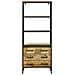 Highboard  70x35x180 cm Legno Mango Grezzo Solido, Sideboard  70x35x70 cm Legno Mango Grezzo Solido, Libreria  70x35x110 cm Legno Mango Grezzo Solido - Foto miniatura 5