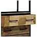 Highboard  70x35x180 cm Legno Mango Grezzo Solido, Sideboard  70x35x70 cm Legno Mango Grezzo Solido, Libreria  70x35x110 cm Legno Mango Grezzo Solido - Foto miniatura 9