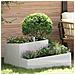 Vaso da giardino Argento 80 x 80 x 50 cm Acciaio inossidabile - Foto miniatura 2