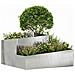 Vaso da giardino Argento 80 x 80 x 50 cm Acciaio inossidabile - Foto miniatura 3
