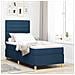 Letto a molle con materasso Blu 100 x 200 cm Tessuto - Foto miniatura 2