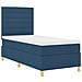 Letto a molle con materasso Blu 100 x 200 cm Tessuto - Foto miniatura 7