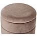 Pouf Contenitore Elgin Velluto Tortora - Foto miniatura 4
