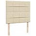 Struttura Letto Pouf con Materasso Crema 120x200 cm in Tessuto - Foto miniatura 9