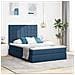 Letto con Contenitore Blu 140 x 190 cm Pelle Sintetica - Foto miniatura 2