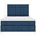 Letto con Contenitore Blu 140 x 190 cm Pelle Sintetica - Foto miniatura 7