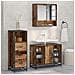 Set di mobili per il bagno con cassetto 3 pcs Legno vecchio - Foto miniatura 2